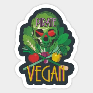 Vegan pirate Sticker